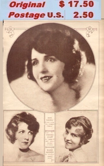 DANIELS Bebe 1923 Pictured as star is Bebe Daniels playing in film
